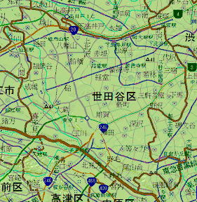 ���c�J��̒n�`�n�}